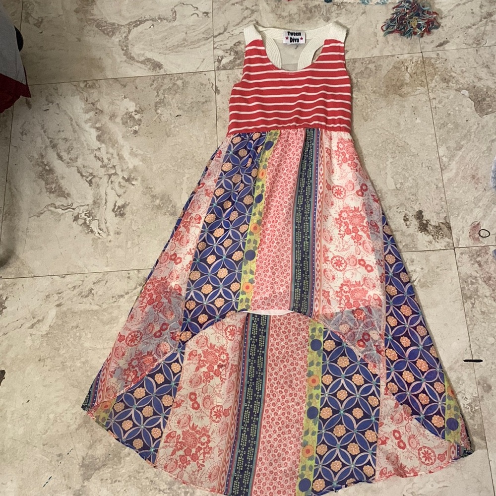 Long bottom flower dress